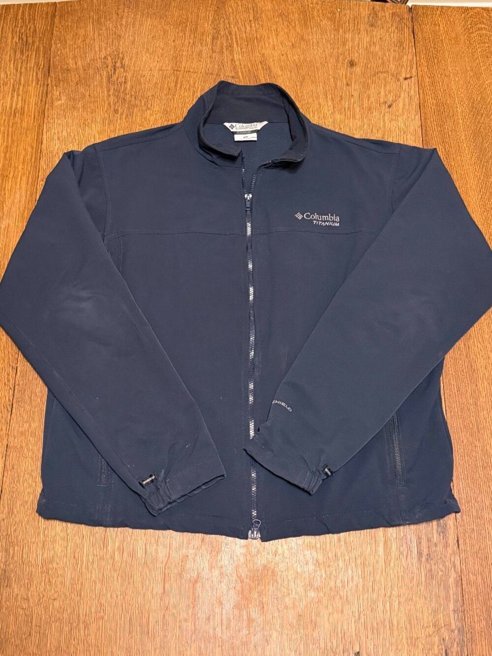 Colombia Titanium Men's Midlayer Jacket - XL, Navy Blue